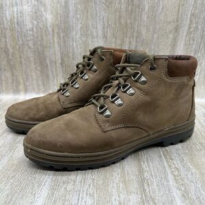 Timberland Ankle‎ Hiking Boots Womens 8.5 Brown Leather Round Toe Lace Up Combat